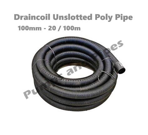 100mm slotted drainage pipe.